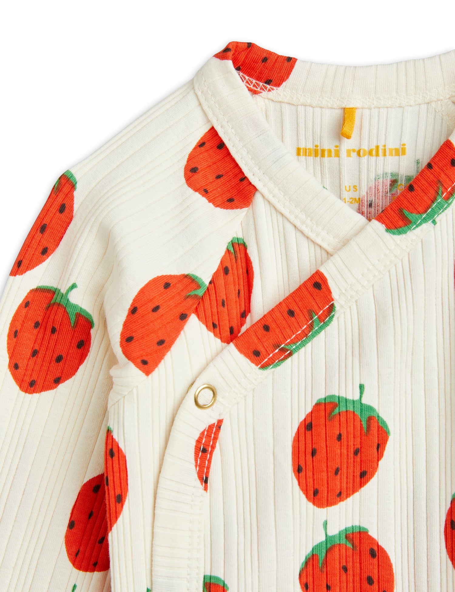 Strawberries aop wrap body