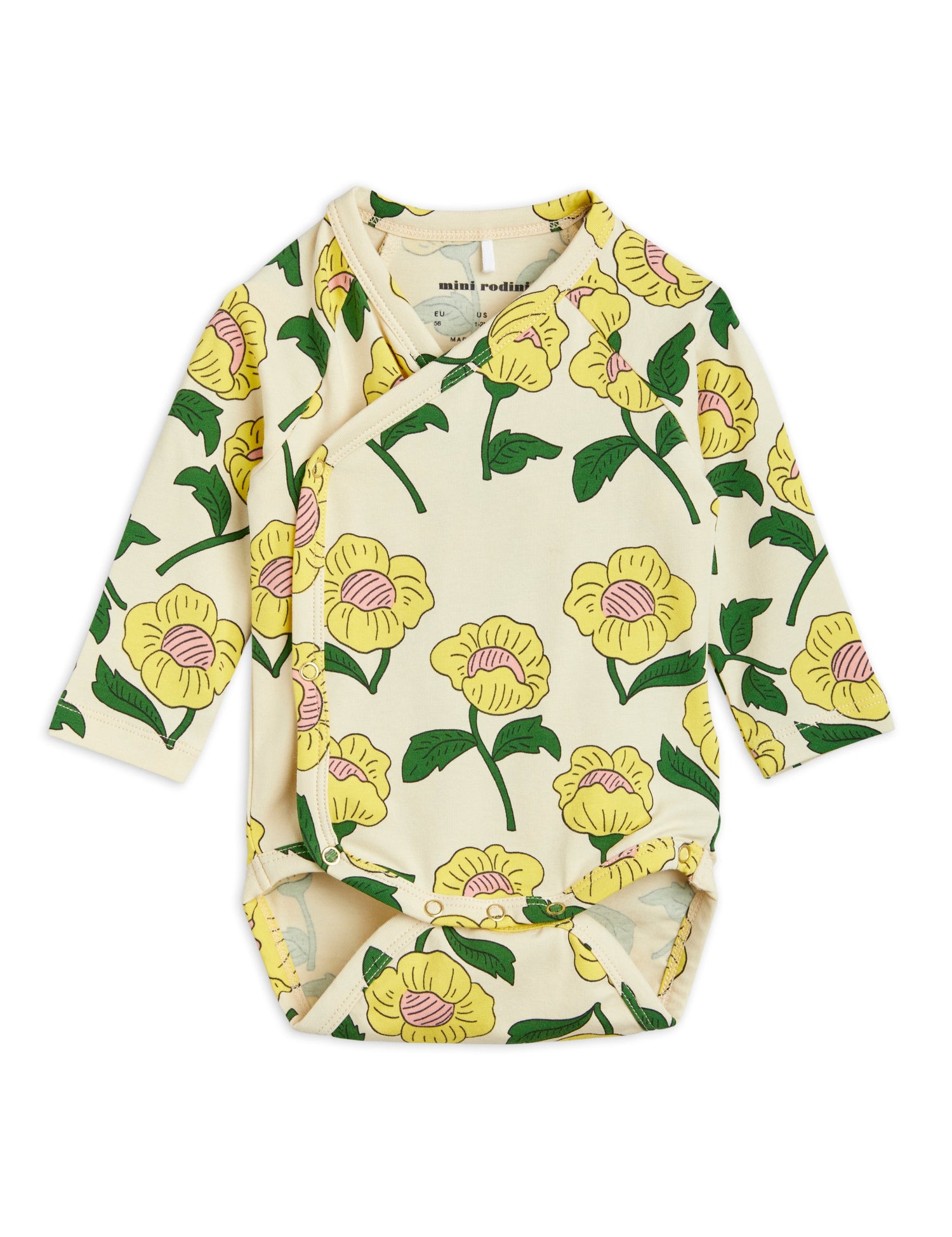 Flowers aop wrap body