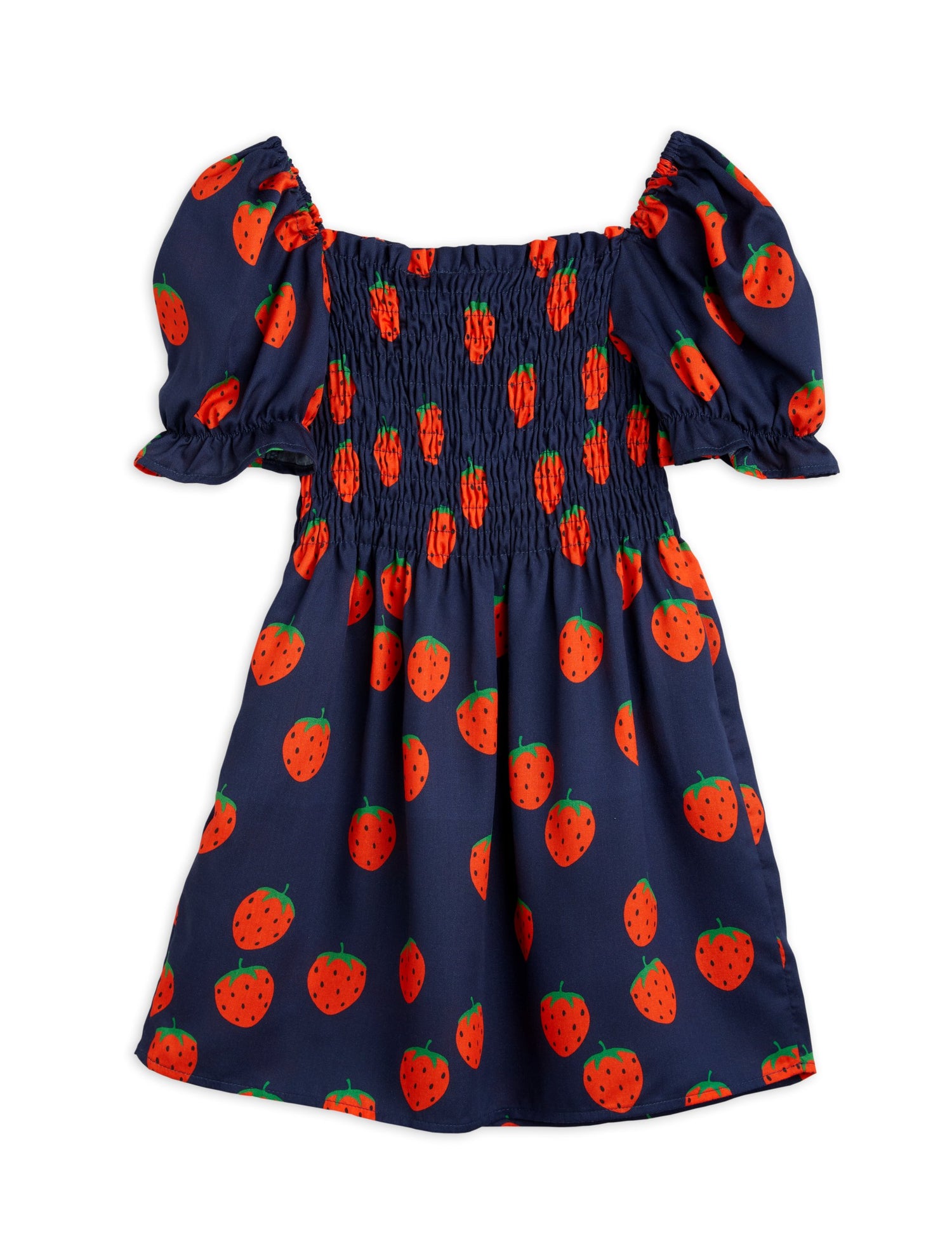 Strawberries aop woven dress