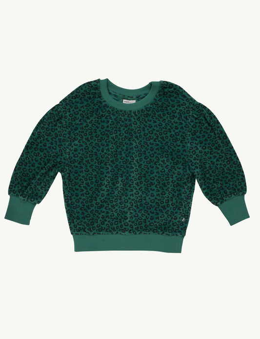 Leafy leopard sweater